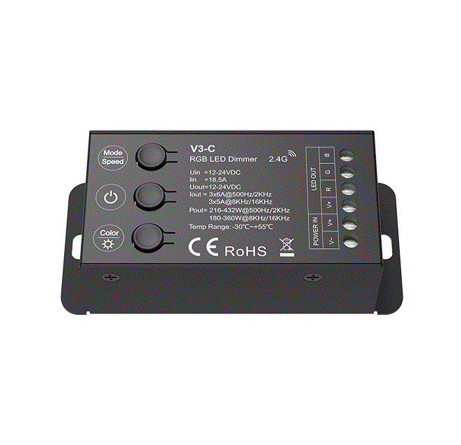 Controler LED - RGB - 12-24V DC 3x6A - V3-C [2]