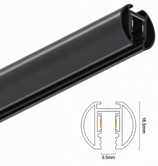 Függesztett kör alakú mágneses sín 24V DC 2 m [2]