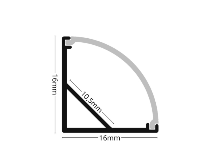 Profil LED de 2m Colt 2 Aluminiu [2]