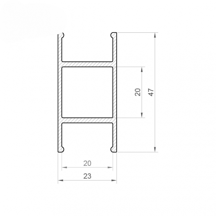 Profile LED P13-10 Aluminiu Negru 2M [3]