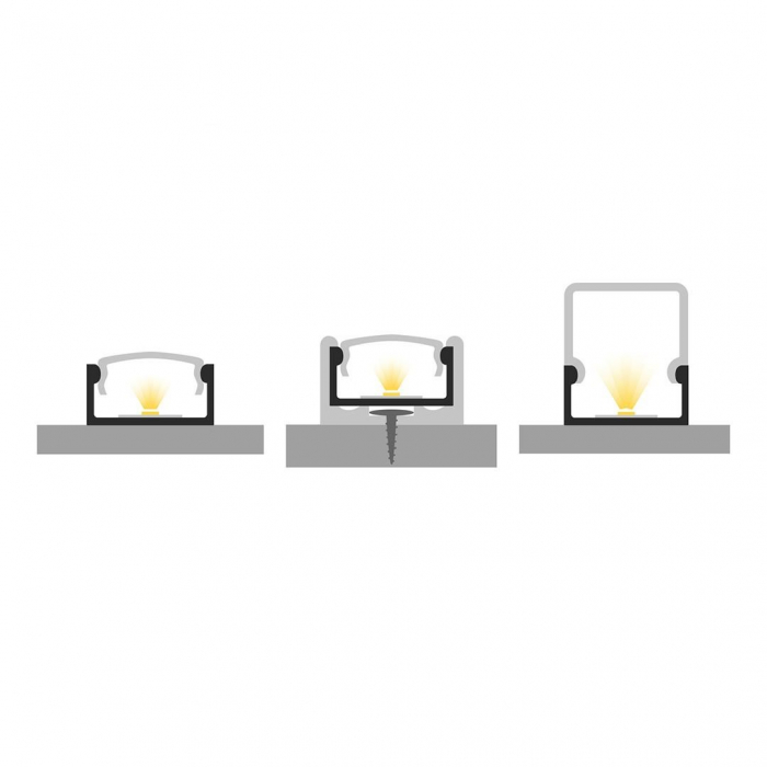Profile LED P4-1 Aluminiu Aur 2M [3]
