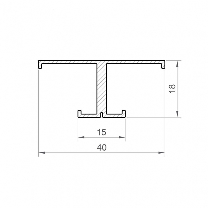 Profile LED P9-1 Aluminiu Anodizat 2M [2]