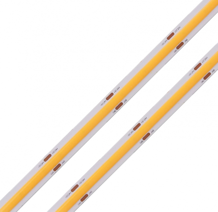 COB LED szalag - Banda LED COB 480LED/M • 24V • 10W • 2700K • IP68 • 1000lm • 10mm