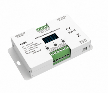 Sistem de control Scari - Controler de scări LED SPI ES24 cu doi senzori de mișcare – Set