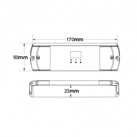 Controler LED pentru scări / coridor cu detectoare PIR (WiFi) - pentru benzi LED digitale - 15A 5-24V DC - 960 pixel - ES-D(WT) [1]