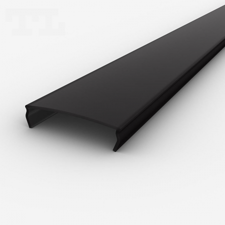 Profil LED P14-1 - Dispersor C2 Opal Negru 2M