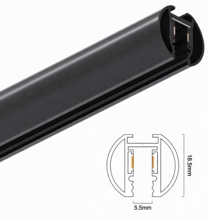 Függesztett kör alakú mágneses sín 24V DC 2 m [1]