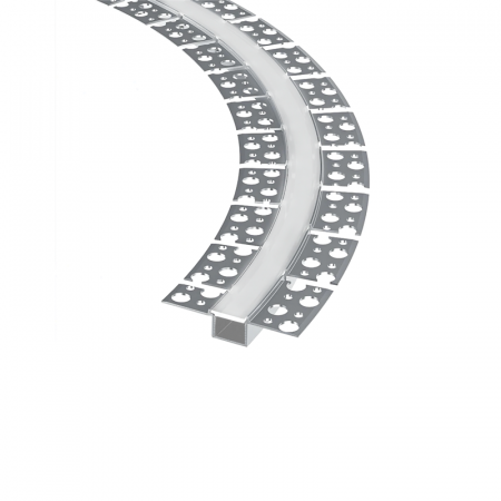 Profile Flexibile Incastrat Rigips - PROFIL FLEXIBIL DIN ALUMINIU FARA MARGINI P135FL CU DIFUZOR SILICON OPAL 2m/buc