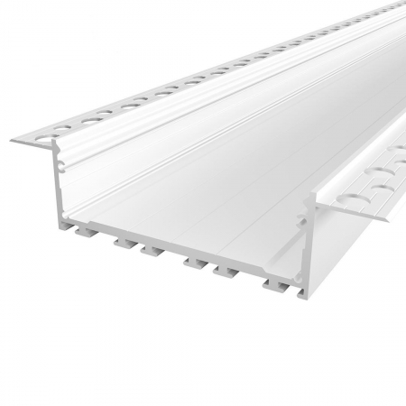 Profil LED GK27-7 incastrat rigips - Profile LED GK27-7 Aluminiu Alb 2M