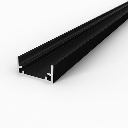 Profil LED P11-1 - Profile LED P11-1 Aluminiu Negru 2M