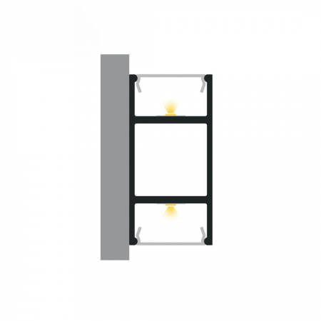 Profile LED P13-10 Aluminiu Negru 2M [1]