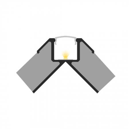 Profile LED P17-3 Aluminiu Negru 2M [2]