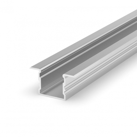 Profil LED P18-2 Incastrat - Profile LED P18-2 Aluminiu Anodizat 2M