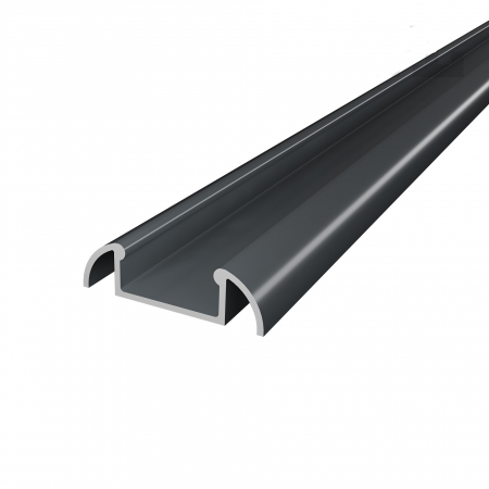 Profil LED P2-1 aplicat - Profile LED P2-1 Aluminiu Grafit 2M