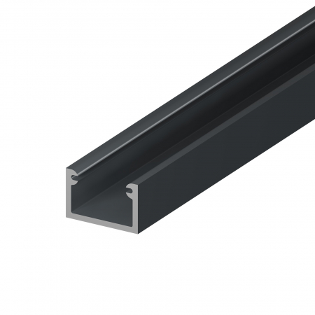 Profil LED P4-2 aplicat - Profile LED P4-2 Aluminiu Grafit 2M