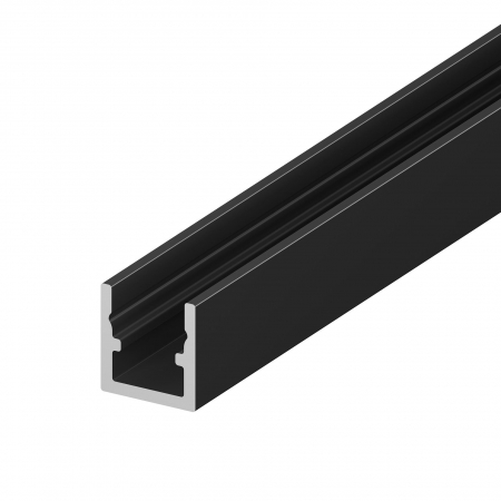Profil LED P4-4 aplicat - Profile LED P4-4 Aluminiu Negru 2M