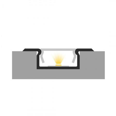 Profile LED P6-2 Aluminiu Negru 2M [2]