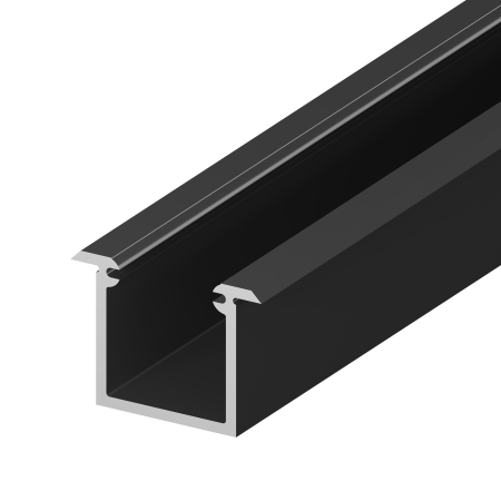 LED PROFIL - LED profil P6-6 – Fekete alumínium, 2 m