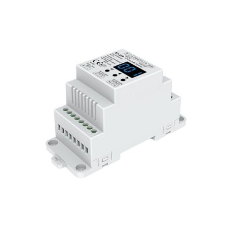 Seria Triac - Receptor LED Triac (DMX512) - Dimmer pentru becuri 230VAC 2x100W - Șină DIN - S1-DR(W)