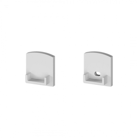Profil LED P4-4 aplicat - Set capace capat plastic P4-4 [C21]