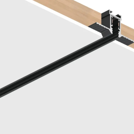 Mágneses sín 5 mm - Sina magnetica mini 24V DC negru mat incastrat 2M