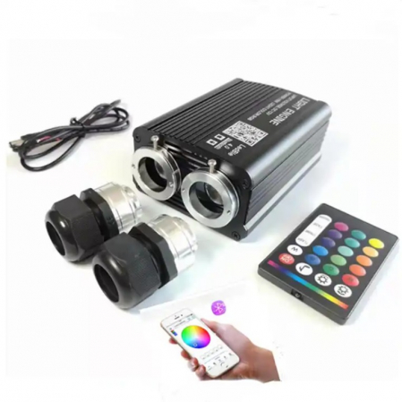 Csillagos ég - Sursa RGBW 26W cu telecomanda RF pentru fibra optica