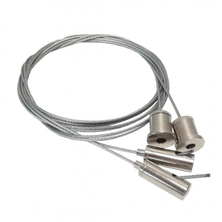 Profil LED P22-8 - Set de cabluri de suspensie 2m (2 buc. + 2 șuruburi)