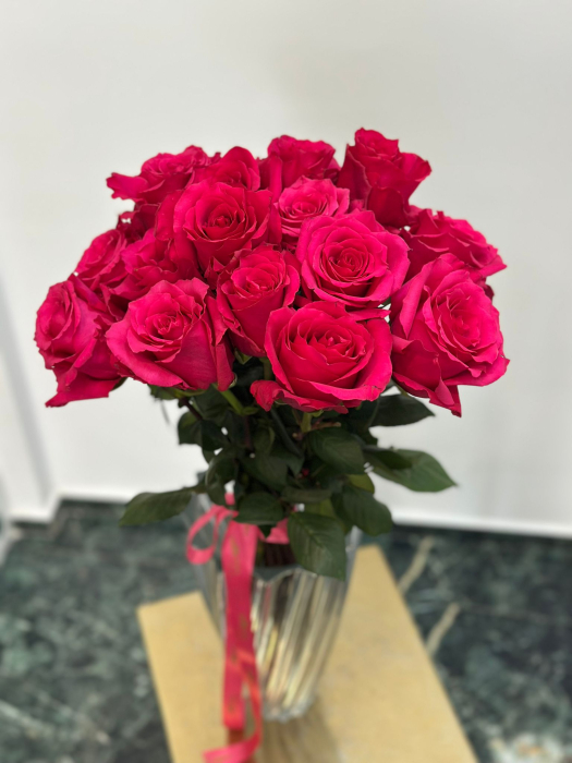 Buchet floral 11 trandafiri roz [2]