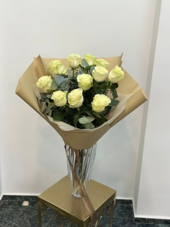 Buchete florale - Buchet floral trandafiri albi