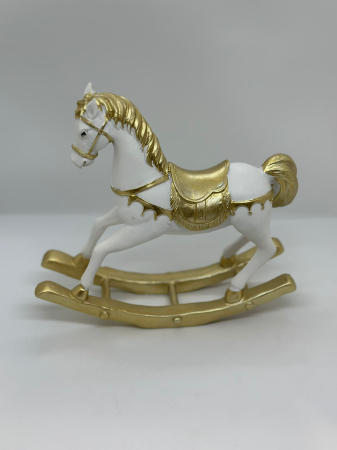 Decoratiuni de Craciun - Decoratiune de Craciun cal auriu