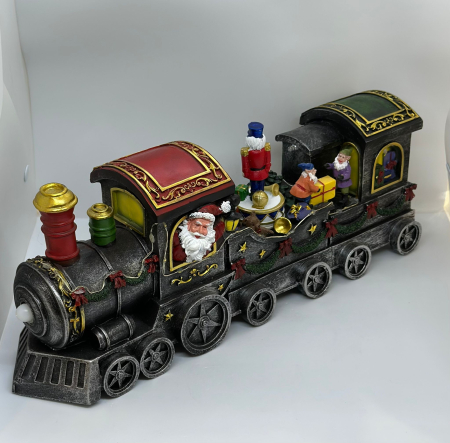 Decoratiuni de Craciun - Tren de craciun cu iluminare Led