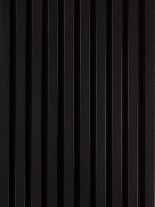 Riflaj MDF Acustic Negru Absolut 280x50cm [2]