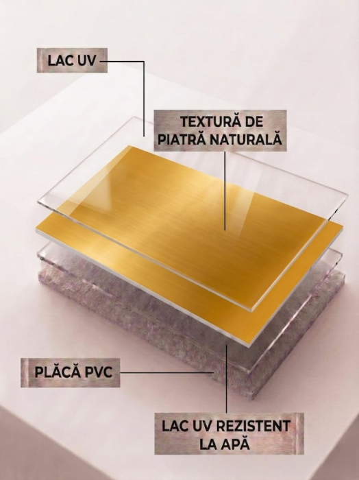 Placă PVC Aspect Imperial Gold Lucios XL [6]