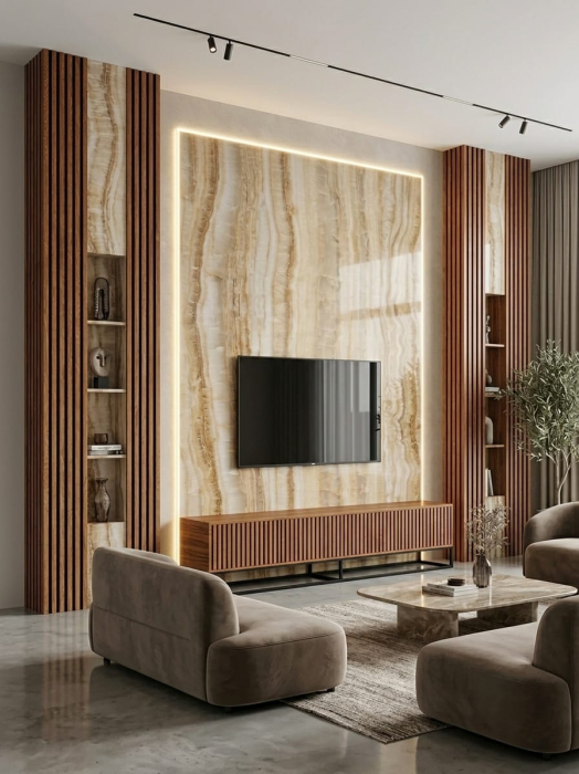 Placă PVC / SPC Decorativă Imperial Onyx Lucios XL [3]