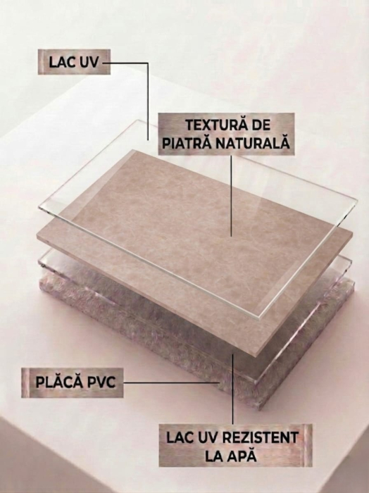 Placă PVC Aspect Onyx Peach Lucios XL [5]