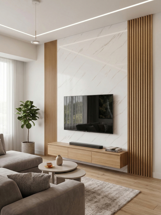 Placă PVC Marmura Albă Carrara Breeze Lucios XL [3]