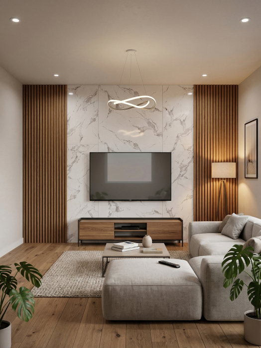 Placă PVC / SPC Marmura Albă Carrara Frost Lucios XL [3]