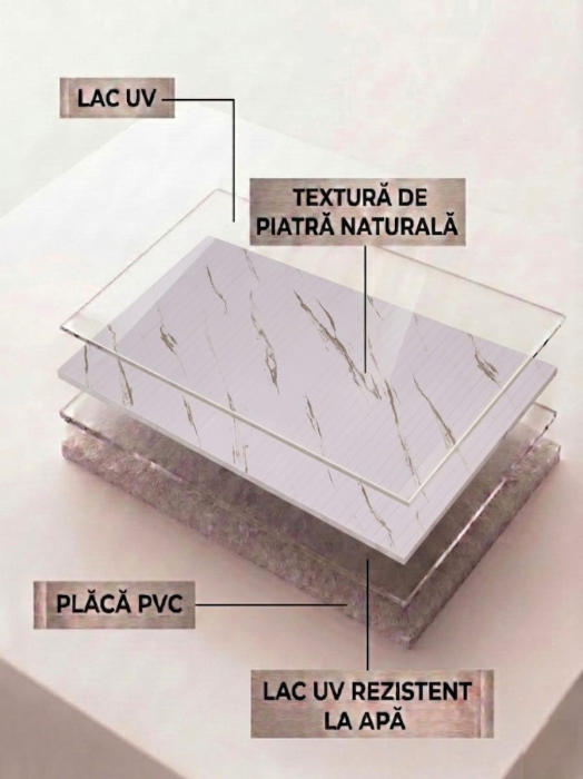Placa PVC Statuario Linear Mat Striata XL [5]