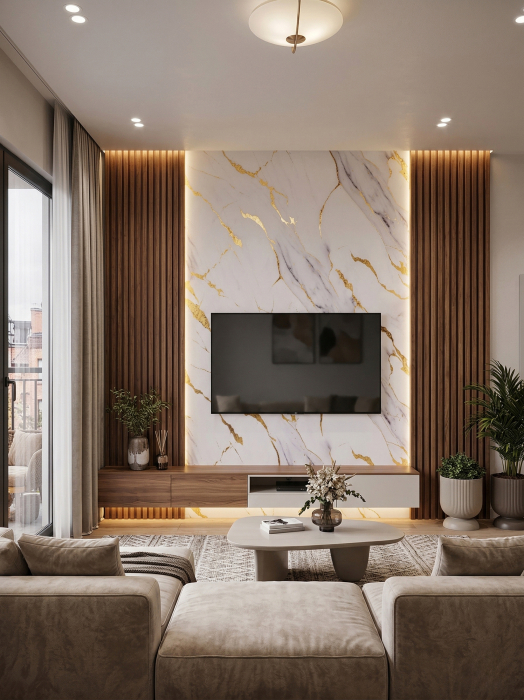 Placă PVC Marmură Calacatta Gold XL [3]