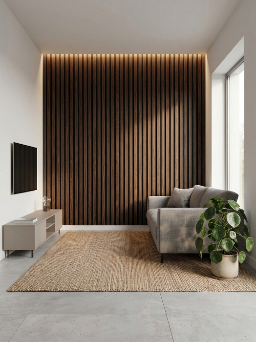 Riflaj MDF Acustic Wenge 280x50cm [5]