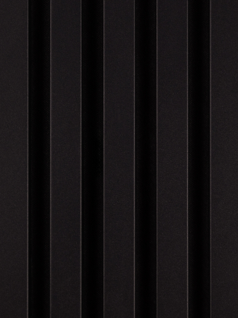 Riflaje Acustice MDF Premium - Riflaj MDF Acustic Negru Absolut 280x50cm
