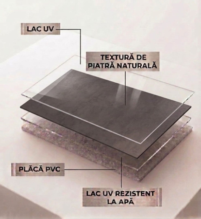 Placă PVC Beton Loft Mat XL [3]