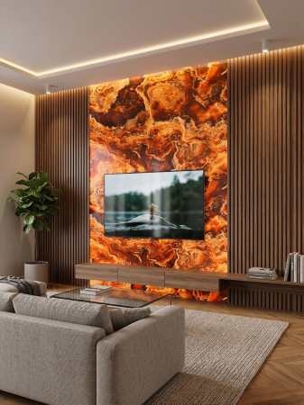 Placă PVC Aspect Onyx Amber Lucios XL [3]