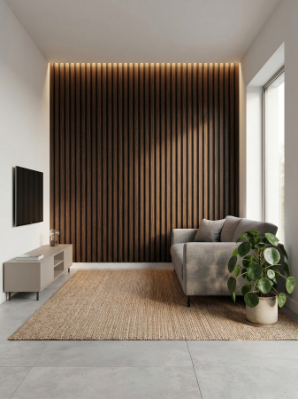Riflaj MDF Acustic Wenge 280x50cm [4]