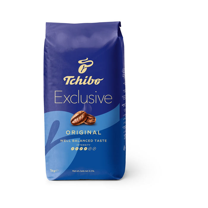 Produse - TCHIBO Exclusive, cafea prajita boabe, 1 kg