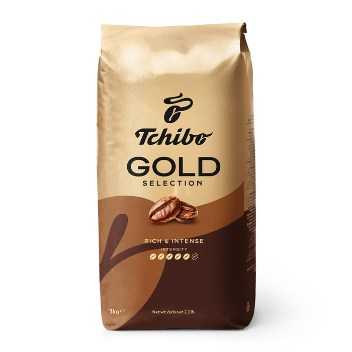 Cafea Boabe & Cafea Macinata - TCHIBO Gold Selection, cafea prajita boabe, 1 kg