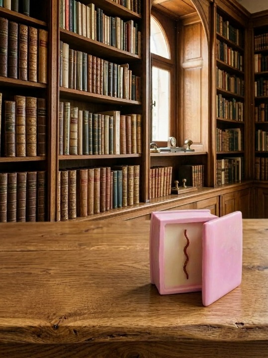 Carte din ceramica cu ceara partfumata si fitil din lemn [2]