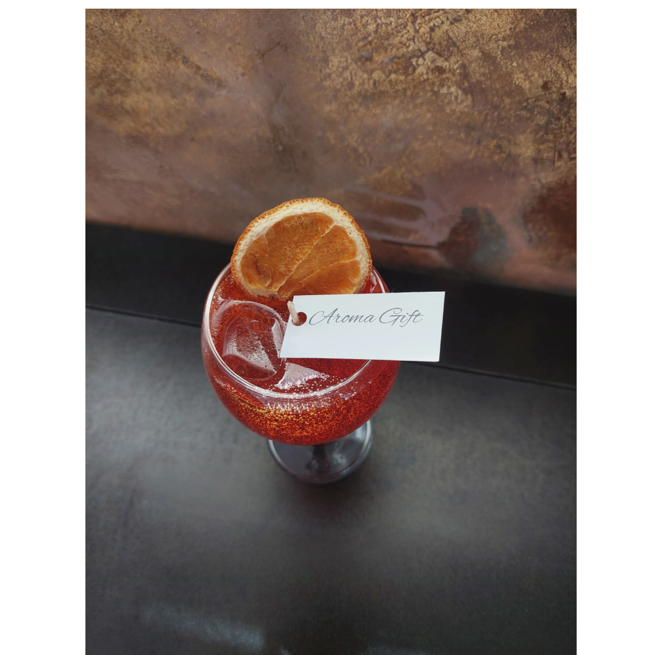 Lumânare Artizanală „Aperol Spritz” – Vara într-un Pahar [3]