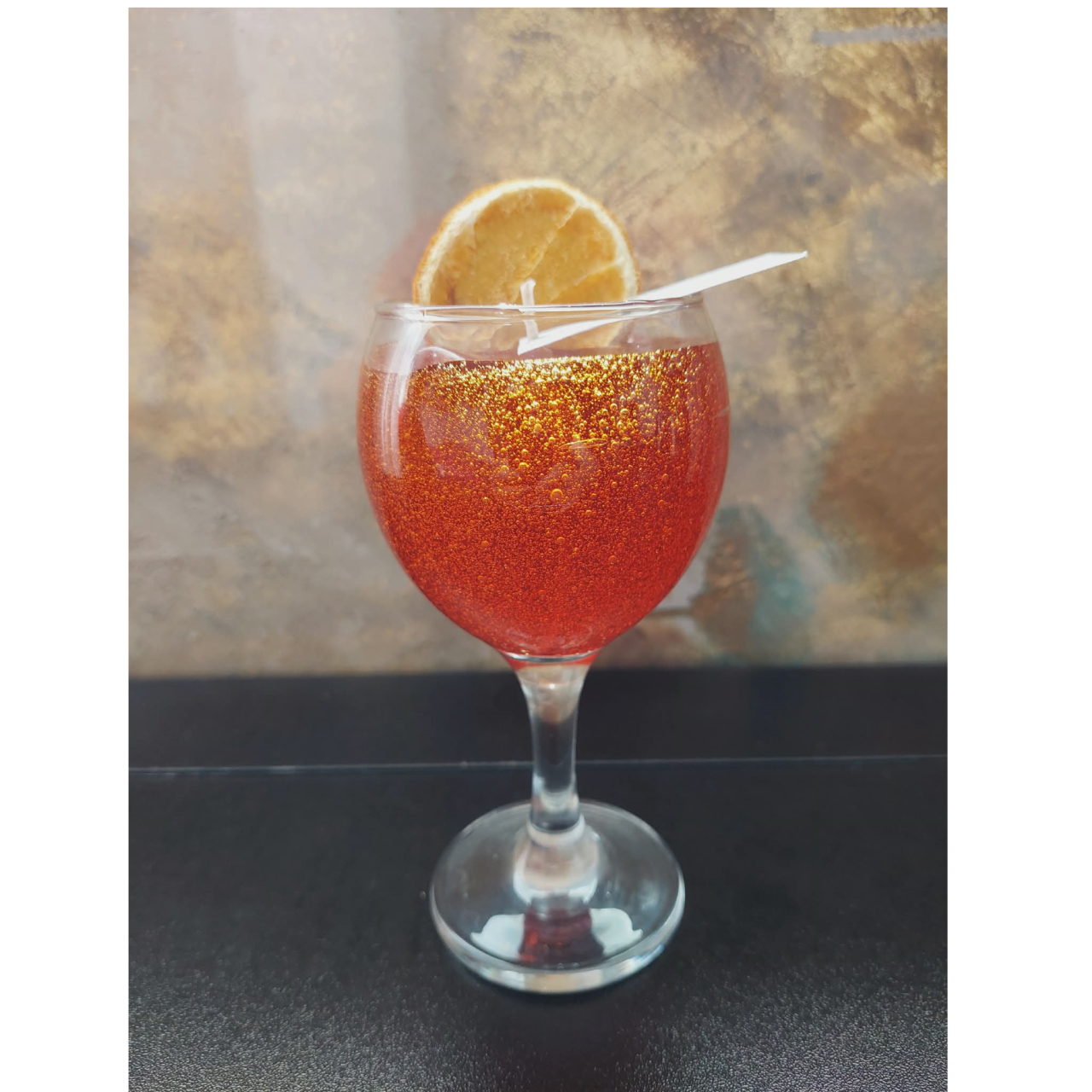 Lumânare Artizanală „Aperol Spritz” – Vara într-un Pahar [2]
