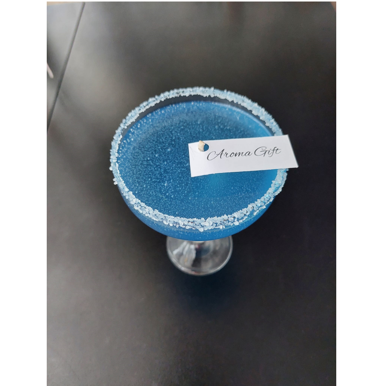Lumanare artizanala BLUE MARGARITA [4]